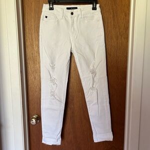 KanCan white ripped jeans